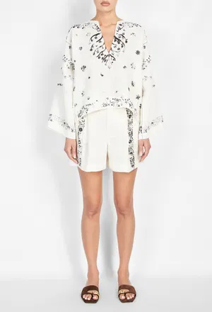 Льняные шорты Alberta Ferretti A0310 126/9B1 Цена