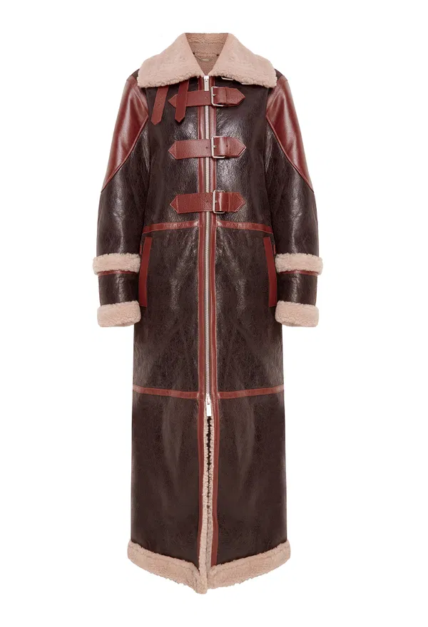 Кожаная дубленка Blumarine L014A 223/0A3M Купить