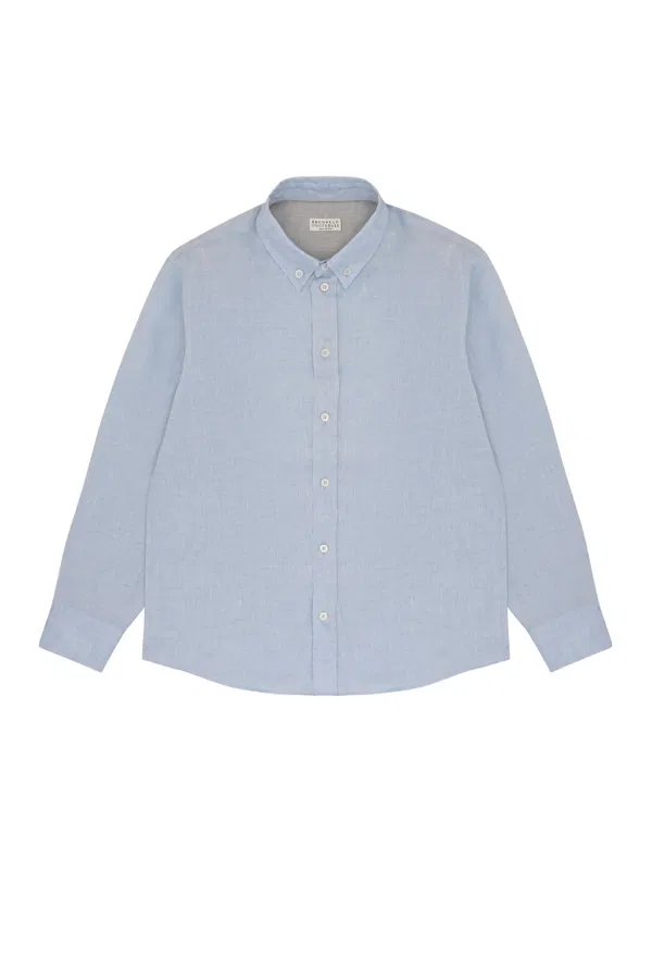 Лляна сорочка Brunello Cucinelli 4C317  126/9G Купити
