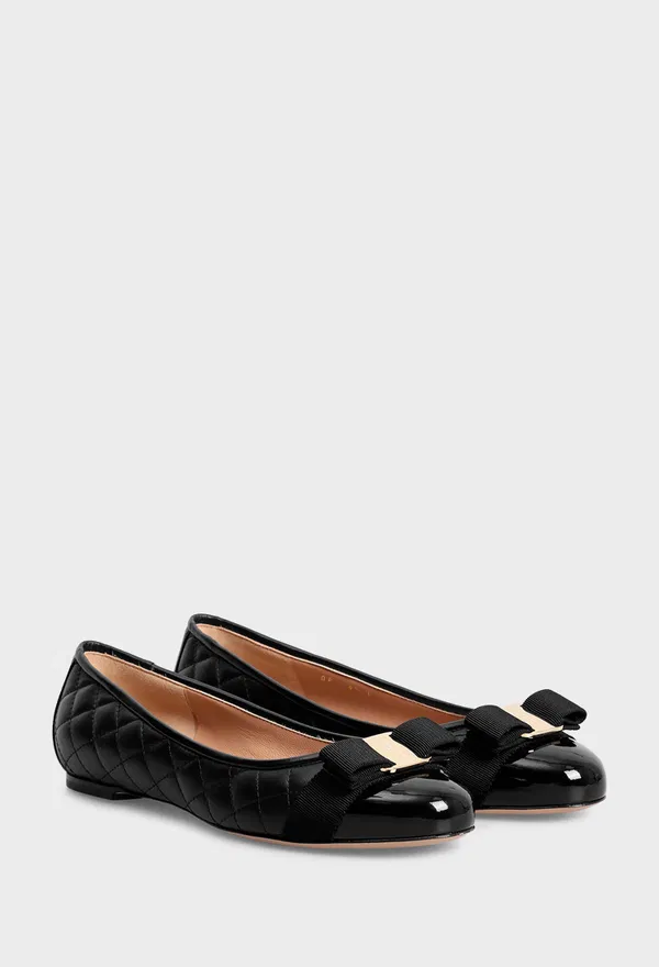 Кожаные балетки VARINAQ FERRAGAMO 01M831 224/0A2 Цена