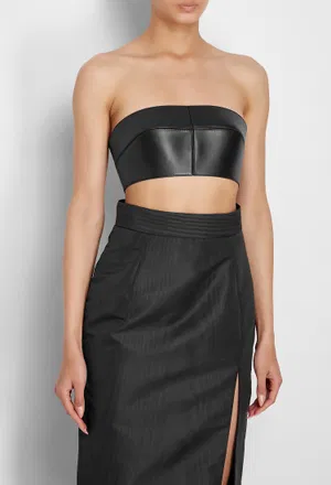 Кожаный топ Roberto Cavalli QWP609 123/0A2 оригинал