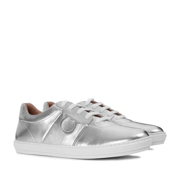 Шкіряні кеди FERRAGAMO 810208 218/0S Купити