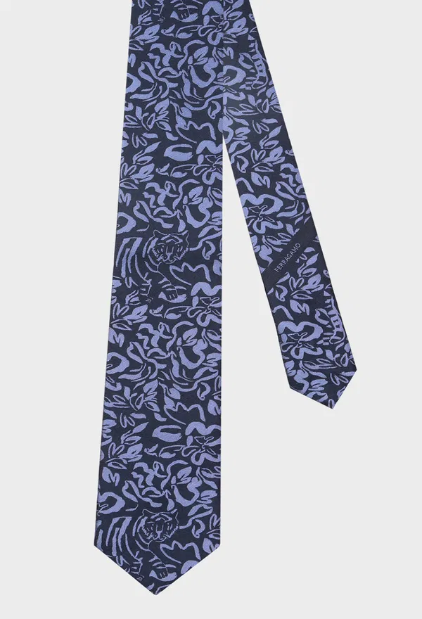 Шелковый галстук FERRAGAMO 350899 223/9CQ Купить