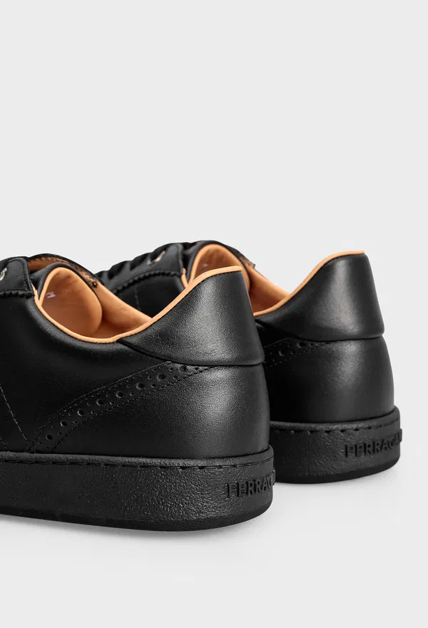 Шкіряні кеди ACHILLE BROG FERRAGAMO 027998 224/0A2 оригінал