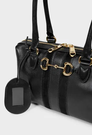 Кожаная сумка BORSETTO MEDIUM BOSTON Gucci 866732 226/0A2 фото