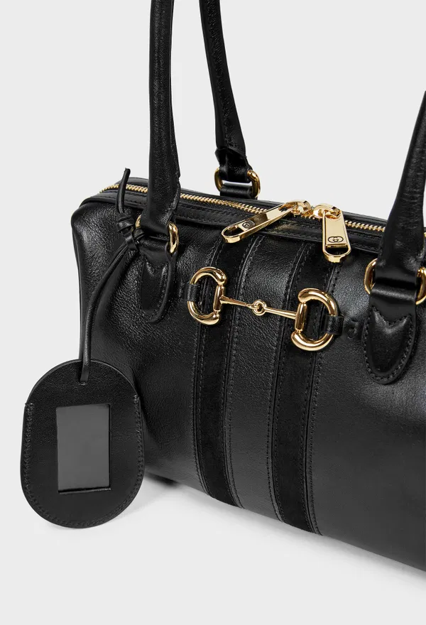Кожаная сумка BORSETTO MEDIUM BOSTON Gucci 866732 226/0A2 фото
