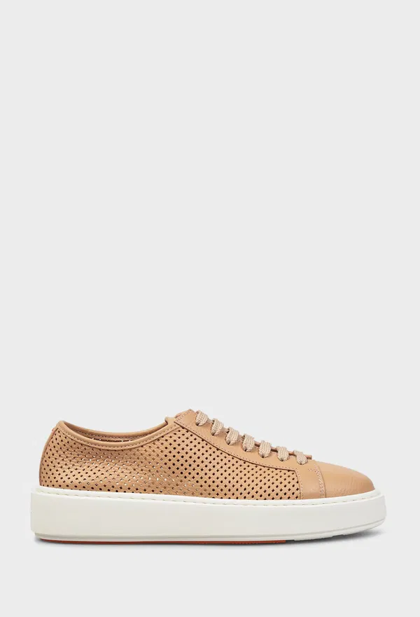 Кожаные кроссовки Santoni 61502 126/0A6 Купить