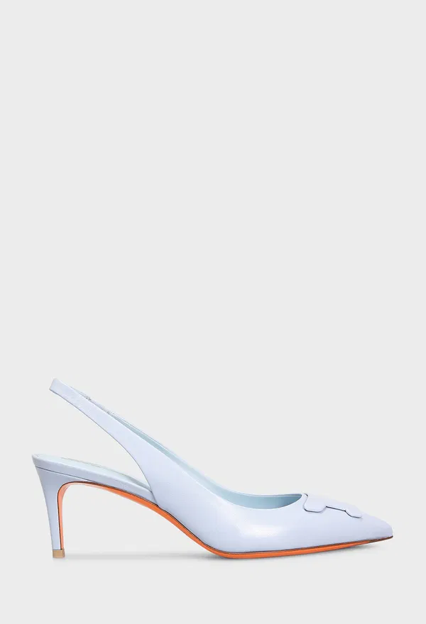 Кожаные слингбэки Santoni 71474 125/0AG онлайн