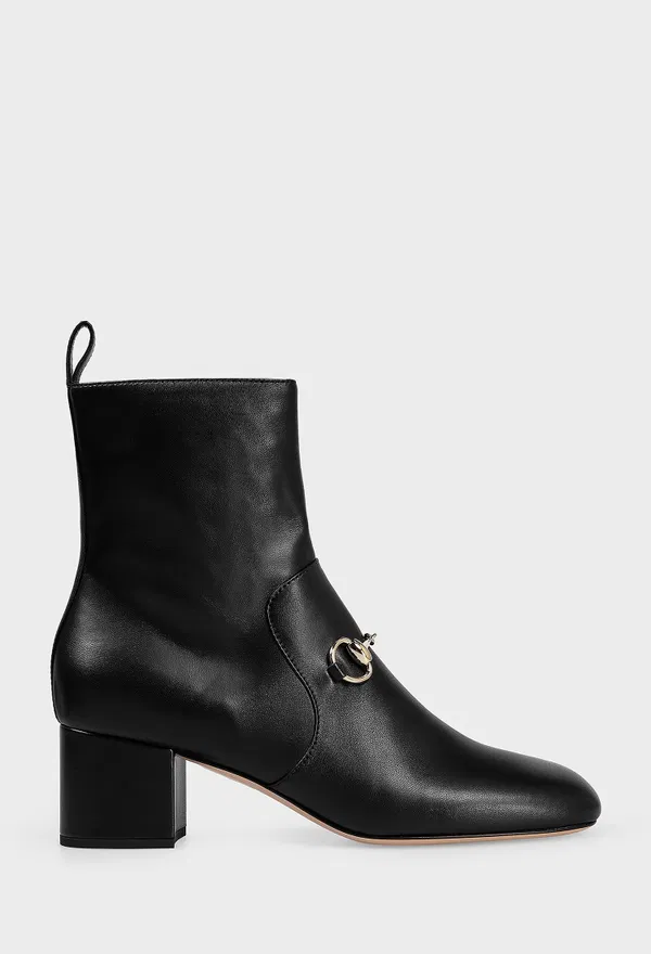 Кожаные ботильоны HORSEBIT Gucci 835808 225/0A2 Купить
