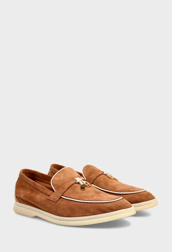 Замшеві лофери SUMMER WALK Loro Piana FAL5899 126/0D6 Ціна