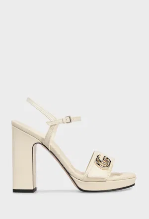 Кожаные босоножки DOUBLE G Gucci 853693 126/0AE Купить