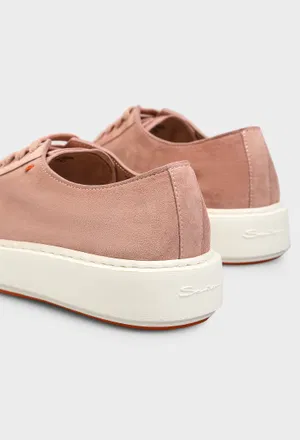 Замшевые кеды Santoni 61322 126/0DR оригинал