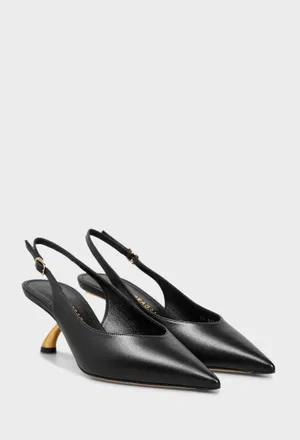 Кожаные слингбэки CLEYA FERRAGAMO 01L530 126/0A2 Цена