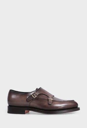 Кожаные монки Santoni 19016 225/0A30 Купить