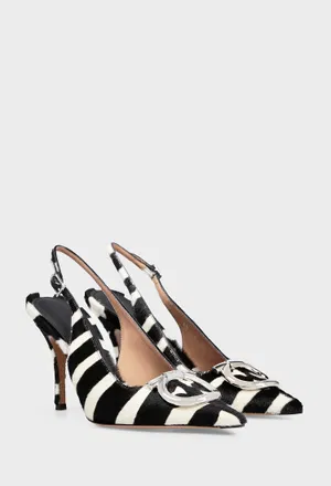 Слингбэки из кожи пони FERRAGAMO 01L262 126/0K0 Цена
