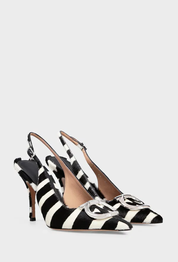 Слингбэки из кожи пони FERRAGAMO 01L262 126/0K0 Цена