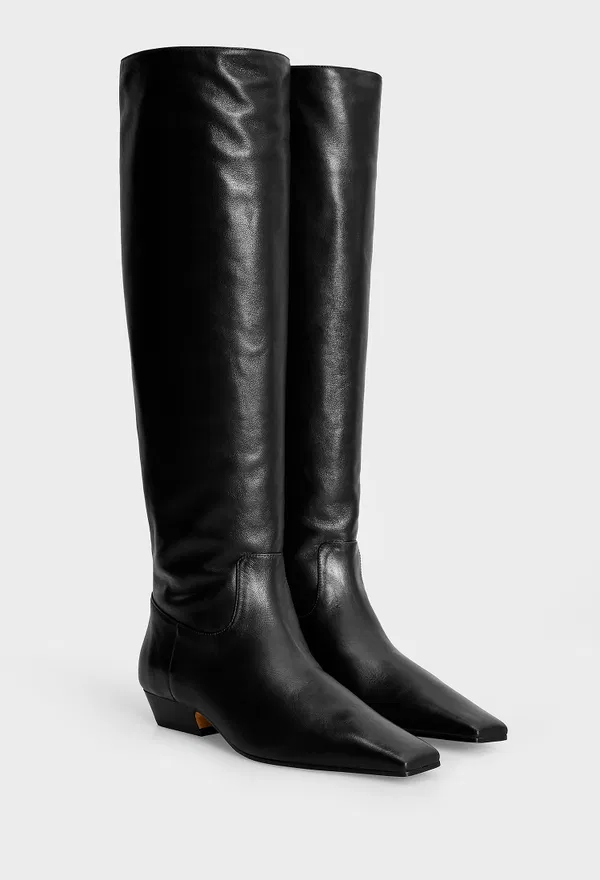 Кожаные сапоги MARFA Khaite F1071824 224/0A2 Цена