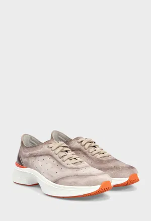 Замшевые кроссовки Santoni 22070 126/0D6 Цена