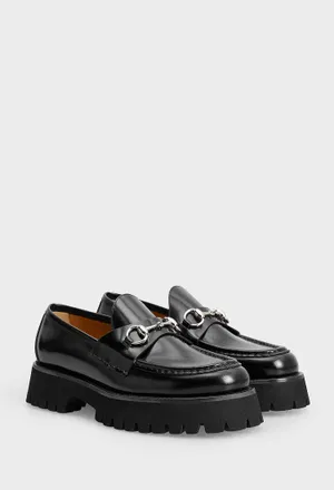 Шкіряні лофери HORSEBIT Gucci 764211 224/0A2 Ціна