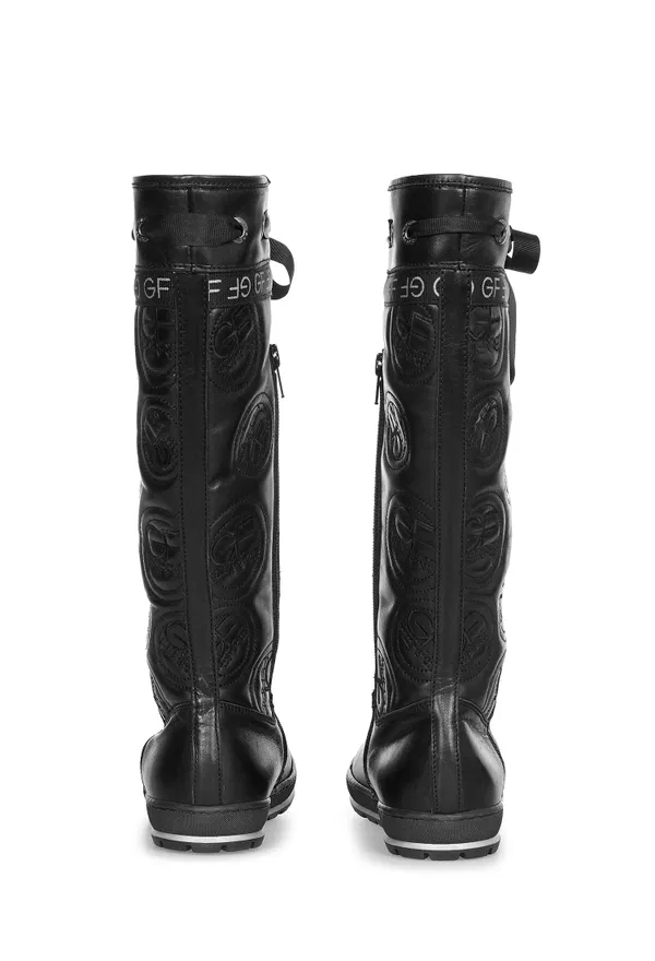 Кожаные сапоги с мехом GF Ferre 14866 S210/02M1 в Украине