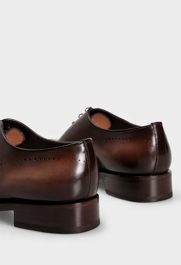 Кожаные оксфорды Santoni 18542 125/0A3 оригинал