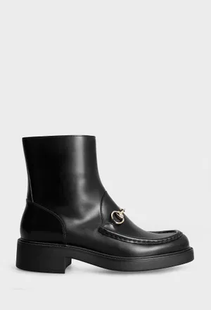 Кожаные ботильоны HORSEBIT Gucci 798724 224/0A2 Купить