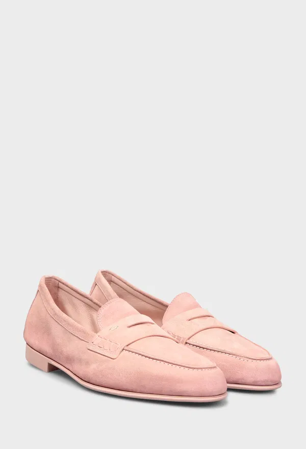 Замшевые лоферы Santoni 72025 126/0DR Цена