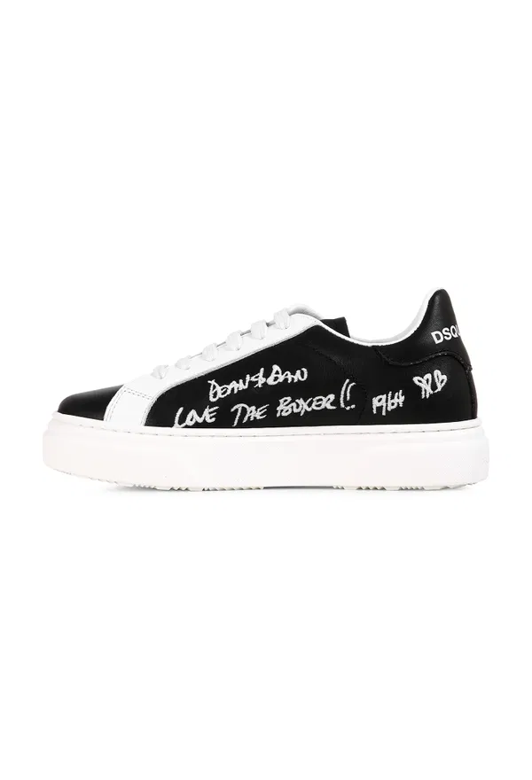 Шкіряні кеди Dsquared2 68565  221/02c Ціна