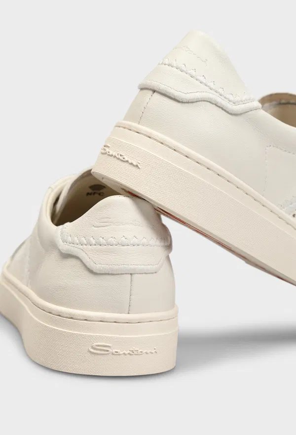 Кожаные кеды Santoni 61346 126/0A1 оригинал