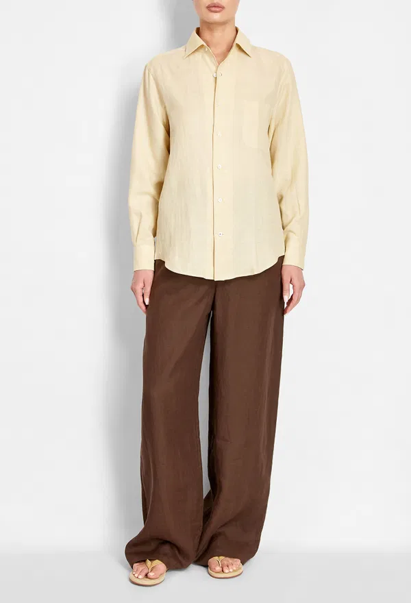 Льняная рубашка Loro Piana FAO6889 126/9BJ Купить