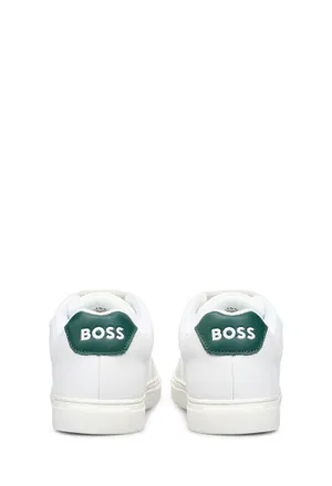 Детские белые кожаные кроссовки Boss J5281  126/01c в Украине