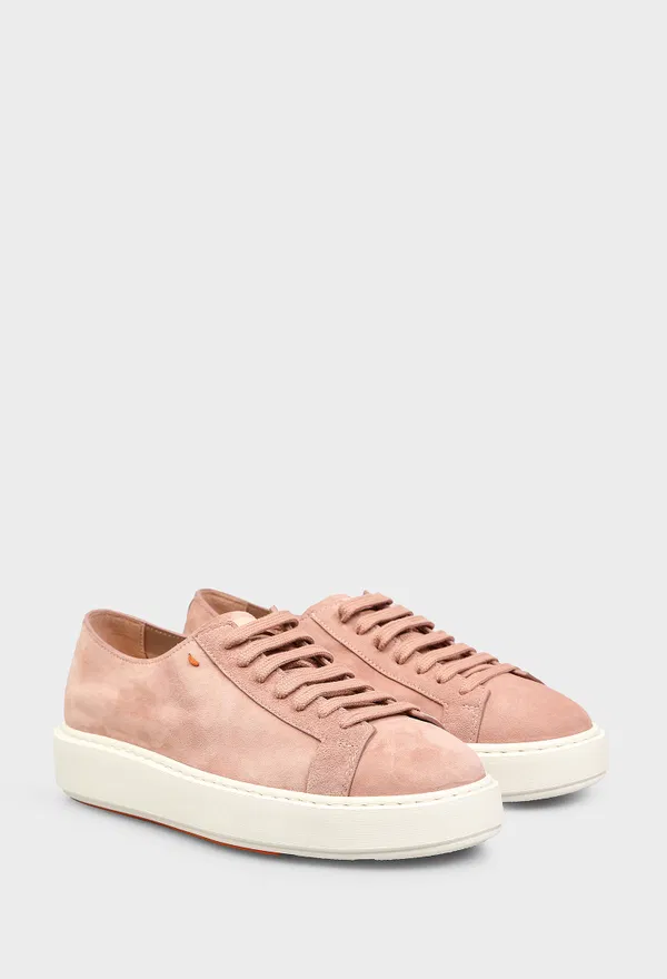 Замшевые кеды Santoni 61322 126/0DR Цена