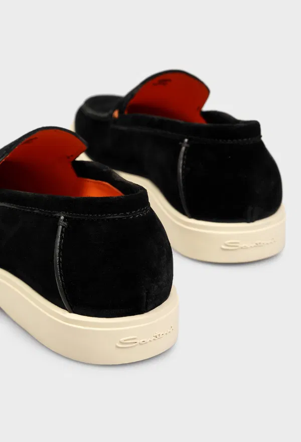 Замшеві лофери Santoni 17824 126/0D2 оригінал