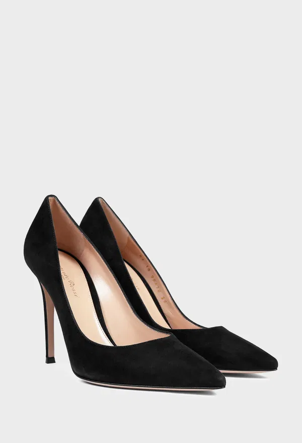 Черные замшевые лодочки GIANVITO 105 Gianvito Rossi G28470 226/0D2 Цена
