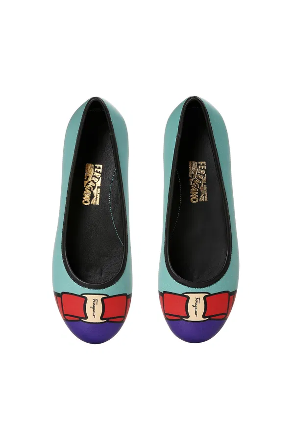 Шкіряні балетки FERRAGAMO 810241 120/0Bc оригінал