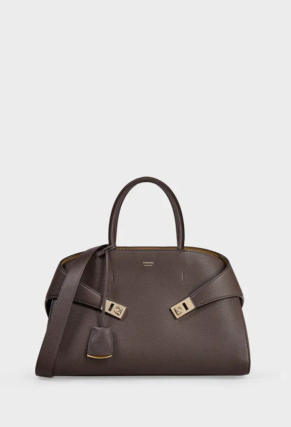 Кожаная сумка HUG HANDBAG FERRAGAMO 215921 126/0AW Купить