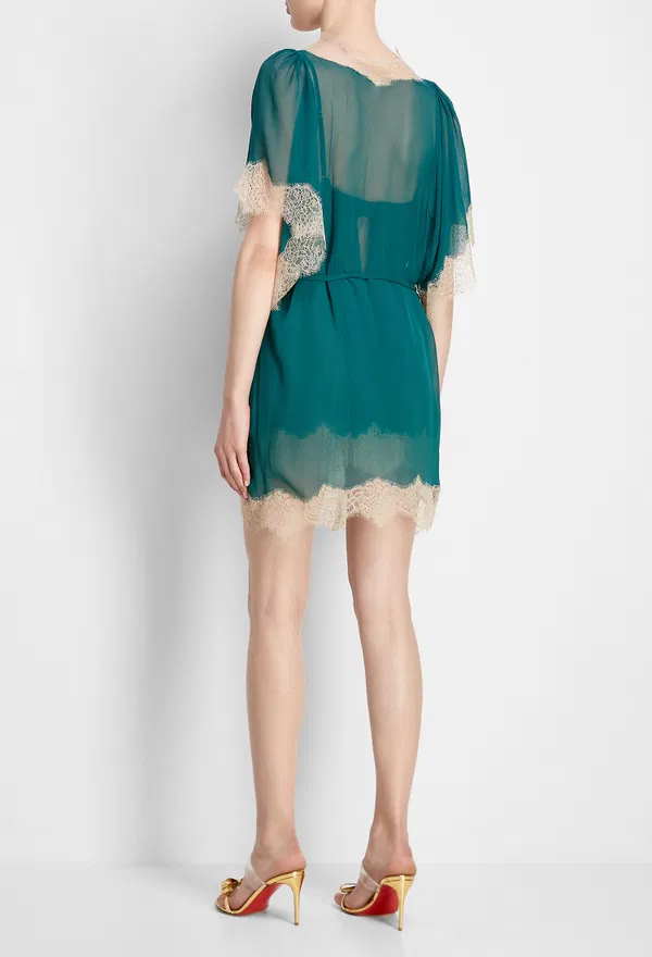 Шелковый халат Jenny Packham L191   212/94c оригинал
