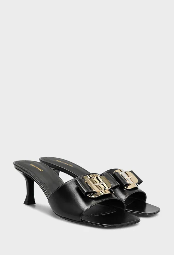 Кожаные мюли ZELIE FERRAGAMO 01H171 125/0A2 Цена