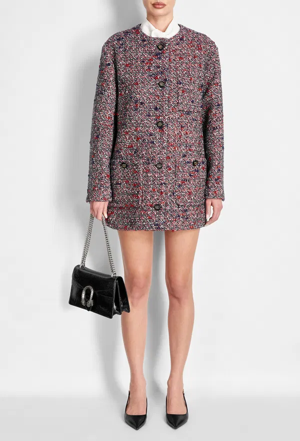 Шерстяное полупальто Gucci 836492 225/9H5 Купить