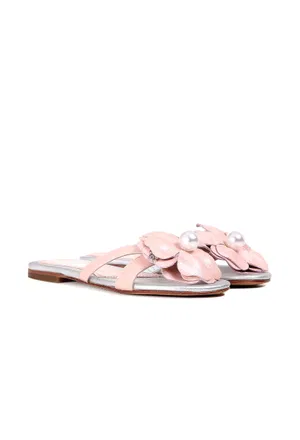 Шкіряні шльопанці BLUMARINE SHOES B5669 V111/0R 1 Купити