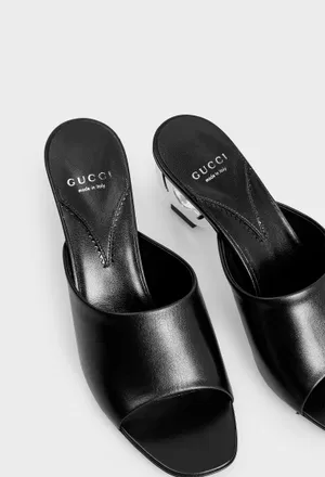 Кожаные мюли MALAGA Gucci 772569 124/0A2 оригинал