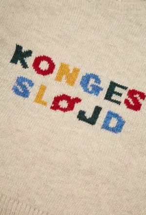 Дитячий вовняний светр бежевий Konges Sløjd 105921 226/96c в Україні