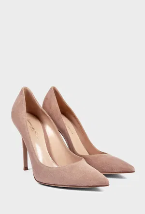 Бежеві замшеві човники GIANVITO 105 Gianvito Rossi G28470 226/0D6 Ціна