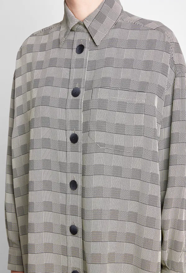 Рубашка Vika Gazinskaya 31718 FW20-1278 BLACK/ BEIGE CHECK 220 фото
