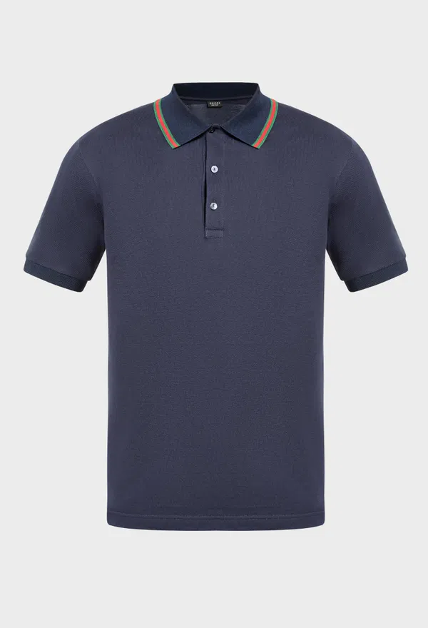 Темно-синее поло Gucci 872468 226/9AQ Купить