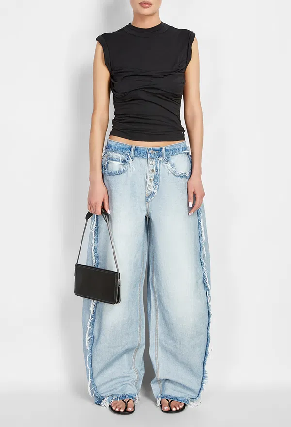 Голубые джинсы alexanderwang 4DC3264132 226/9AG Купить