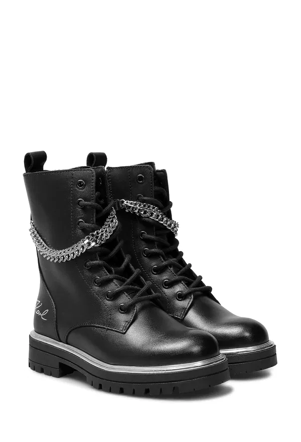 Шкіряні черевики Karl Lagerfeld Z30307 225/02c Купити