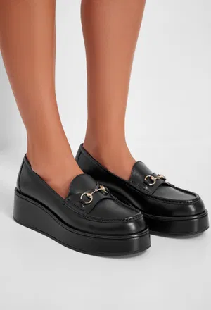 Кожаные лоферы HORSEBIT Gucci 794317 224/0A2 фото