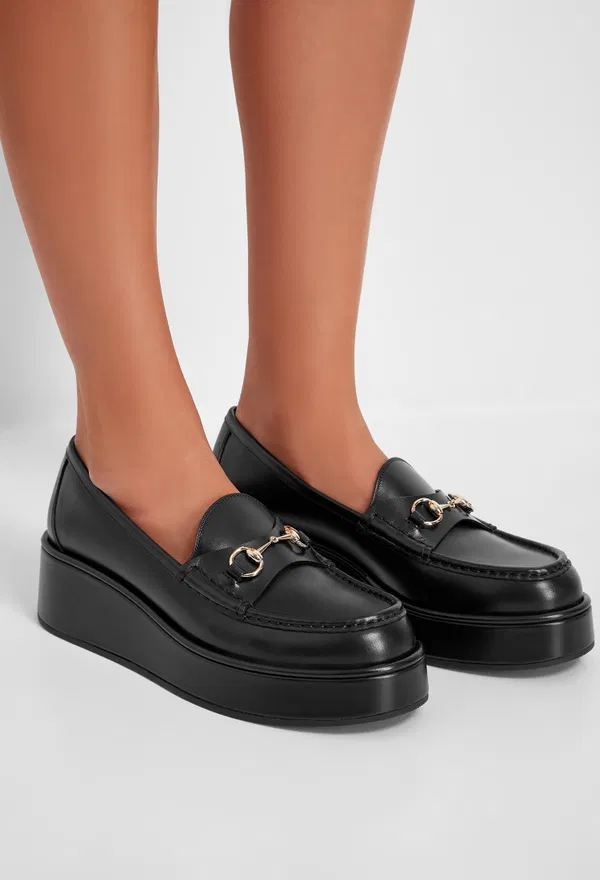 Кожаные лоферы HORSEBIT Gucci 794317 224/0A2 фото