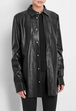 Кожаная рубашка Blumarine L036A 224/0A2 оригинал
